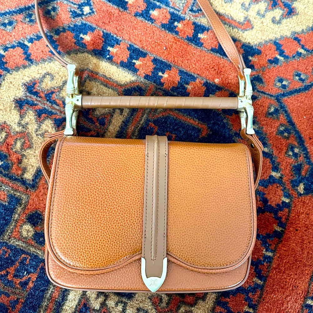 Brown leather Sancia Shoulder Bag